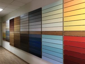 Покраска имитации бруса внутри помещения