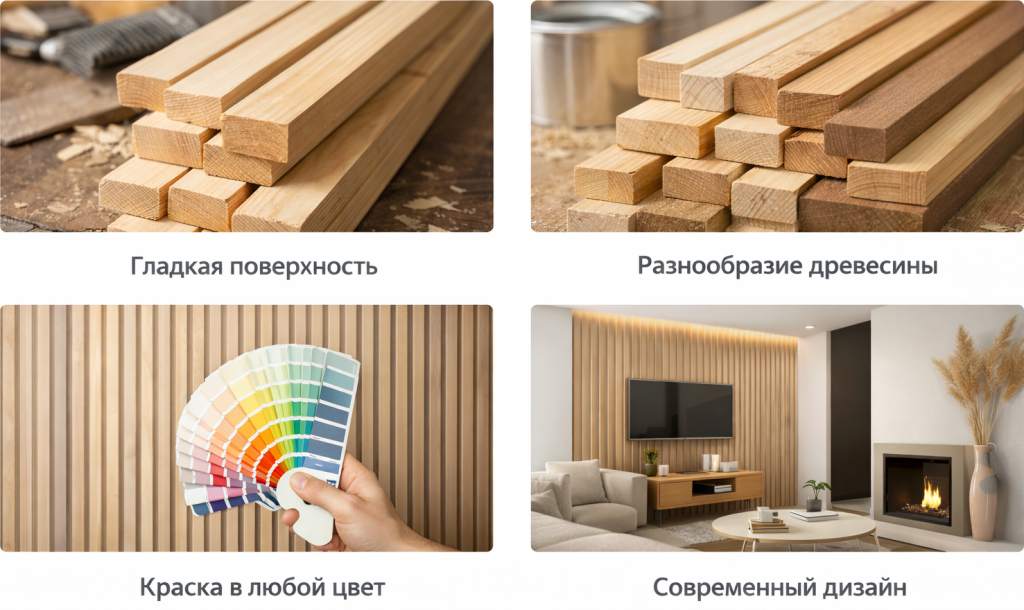 Преимущества рейки под покраску