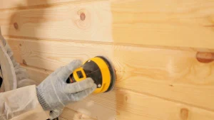 шлифовка перед покраской вагонки