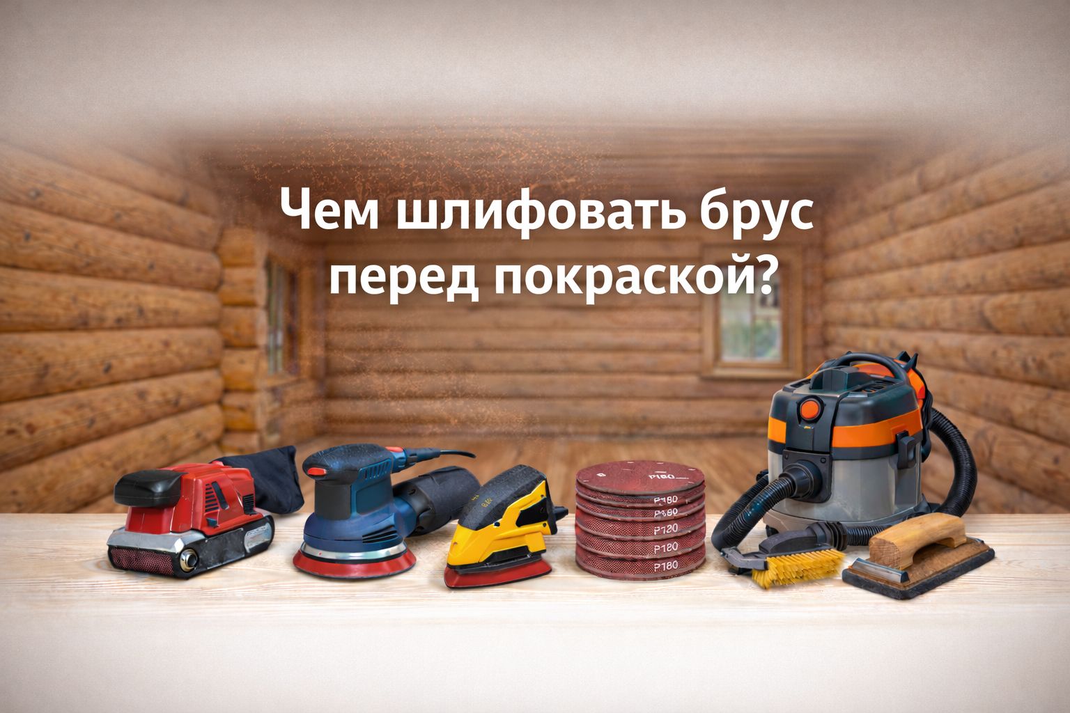 Чем шлифовать брус