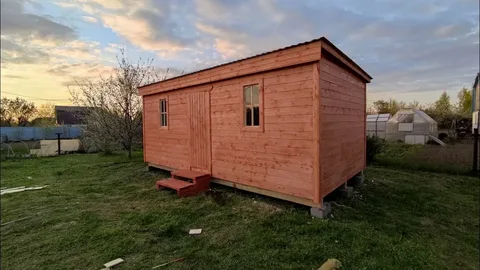 Как сделать крышу на бытовке